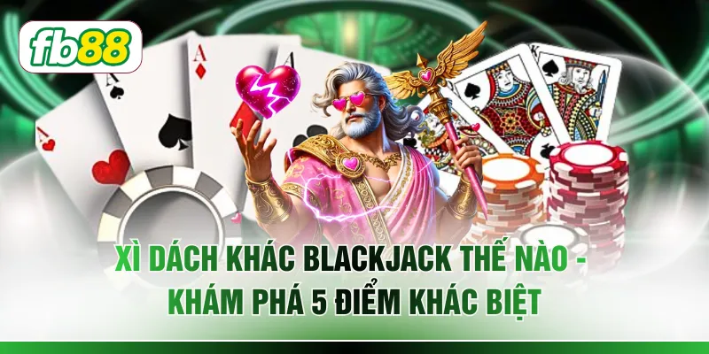 Xì Dách Khác Blackjack Thế Nào - Khám Phá 5 Điểm Khác Biệt