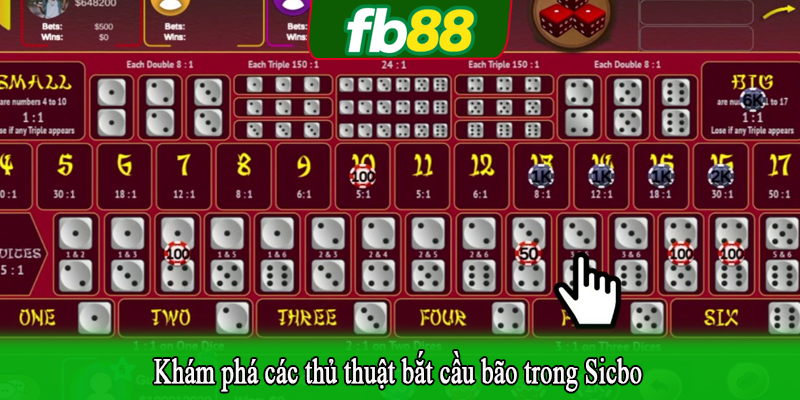 Khám phá các thủ thuật bắt cầu bão trong Sicbo