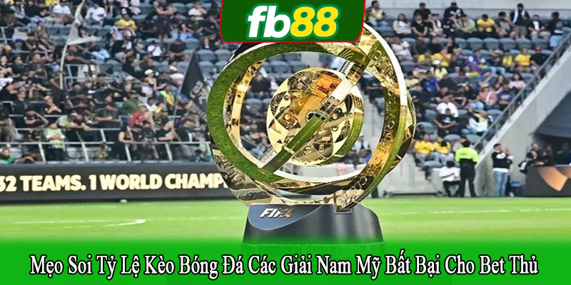 mẹo soi tỷ lệ kèo bóng đá các giải Nam Mỹ